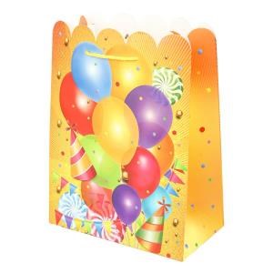 Пакет подарочный день рождения, фигурная вырубка,xl,190 гр/м2 ЧУДО ПРАЗДНИК PTXL-114633-CH3