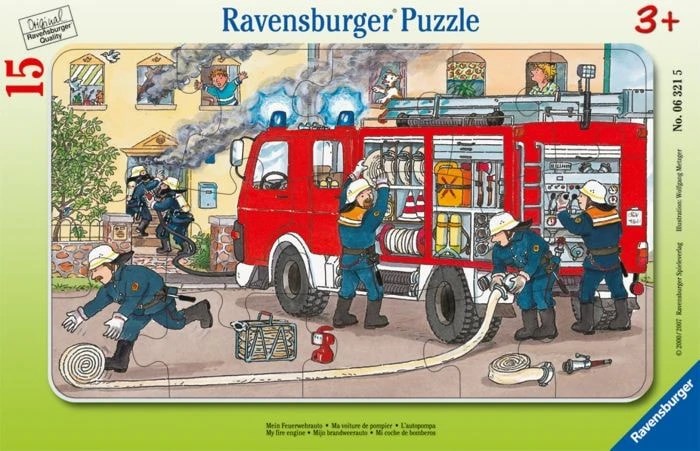 Пазл Ravensburger. Моя пожарная машина 15 элементов 29800589