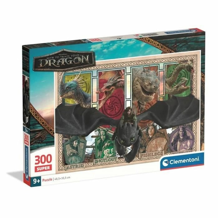 Головоломка Clementoni Super - How to Train your Dragon 48,5 x 33,5 cm 300 Предметы 218327752