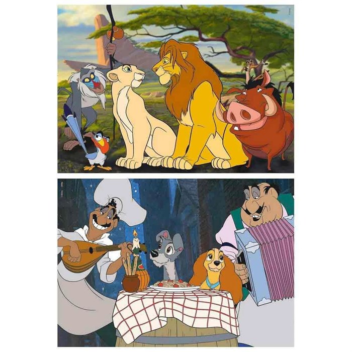 Пазл Educa Disney Король Лев и Леди и Бродяга 124163794