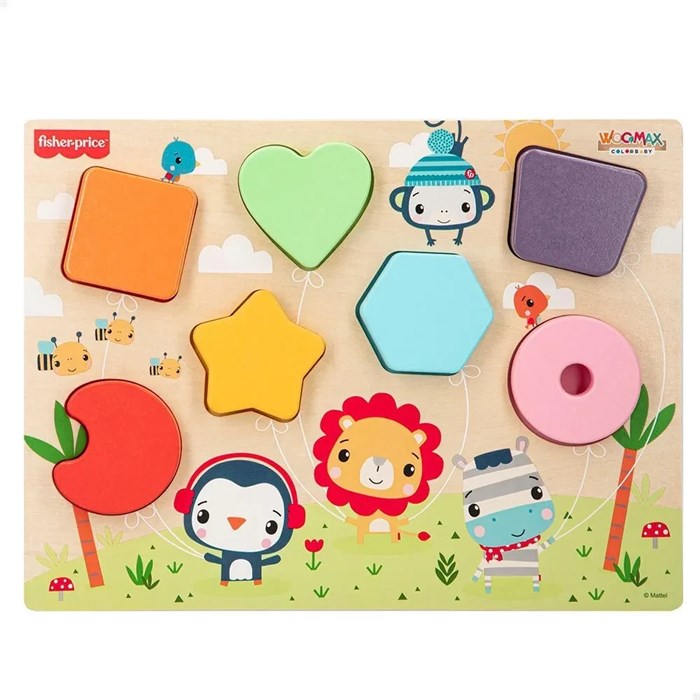 Пазл Fisher Price Деревянные животные 148655616