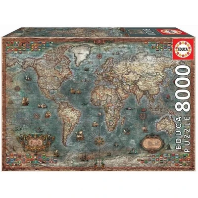 Пазл Educa, Историческая карта мира,8000 деталей 33054635