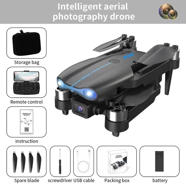 ZHENDUO E99MAX — чёрный бесщёточный квадрокоптер 205716