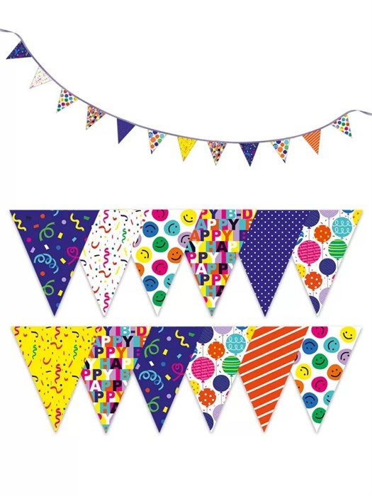 Гирлянда на ленте "Флажки Party" 071.597 071.597