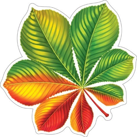 Украшение на скотче "Каштановый лист" 7-65-193 7-65-193