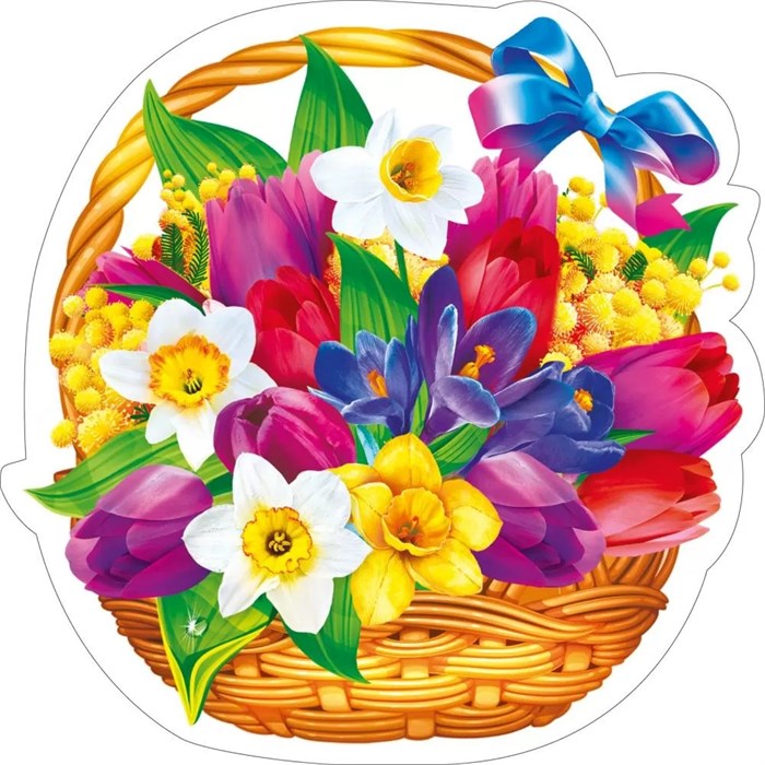 Украшение на скотче "Весенняя корзина" 080.938 080.938