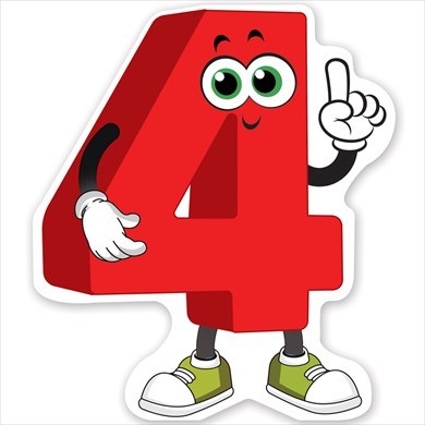 Украшение на скотче "4" 3001423 3001423