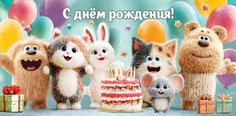 Конверт для денег "С Днём Рождения" 4-15-1946 4-15-1946