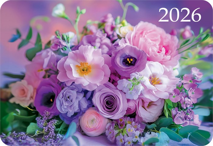 Карманный календарь 2026 "Цветы" КГ-26-325 КГ-26-325