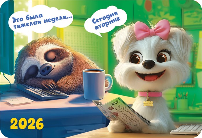 Карманный календарь 2026 "Офисные будни" КГ-26-394 КГ-26-394