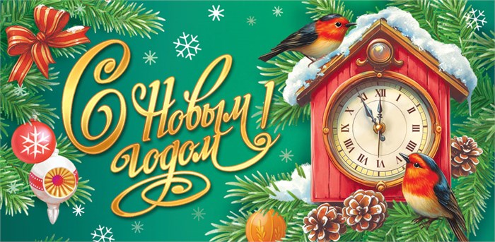 Конверт для денег "С Новым годом!" ОКЛ-304 ОКЛ-304