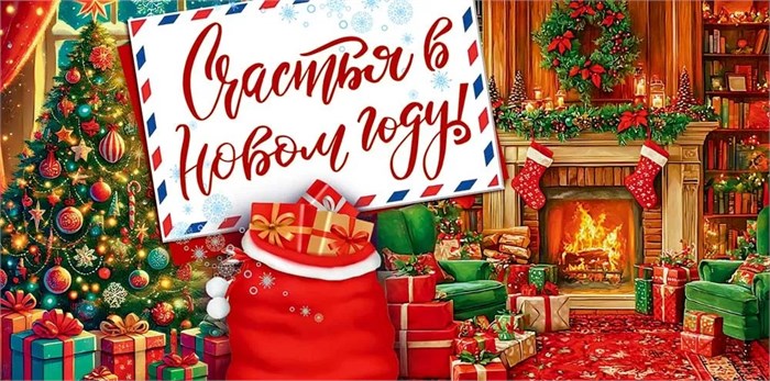 Конверт для денег "Счастья в Новом году!" 1.0000538 1.0000538