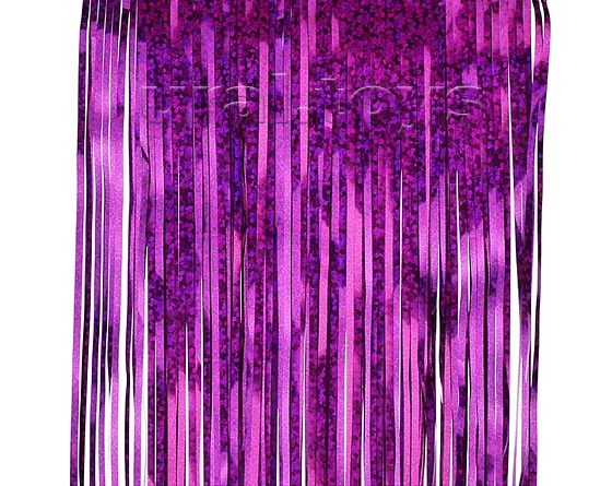 Новогодний дождик "Фиолетовый с голографией" арт.20-150-ФиоГ 20-150-ФиоГ