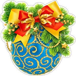 Плакат "Новогодний шар" P3-44 P3-44