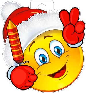 Плакат "Новогодний смайлик" P34-282 P34-282