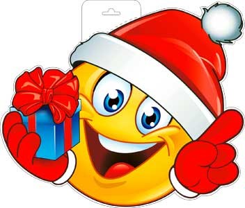 Плакат "Новогодний смайлик" P34-283 P34-283