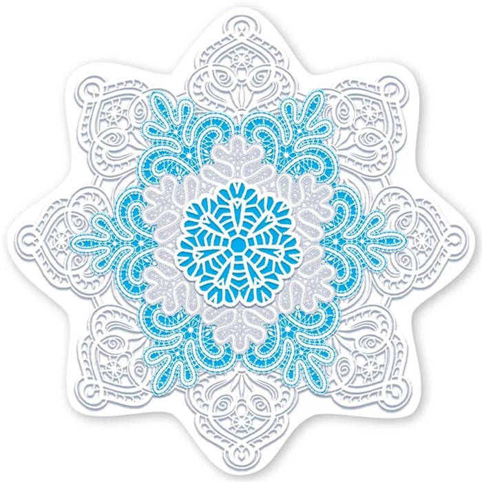 Украшение на скотче "Снежинка" 9201257 9201257