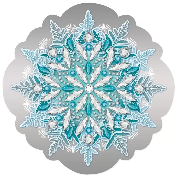 Украшение на скотче "Снежинка" 9201512 9201512