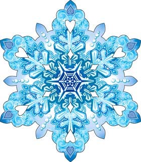 Украшение на скотче "Снежинка" A-16 A-16