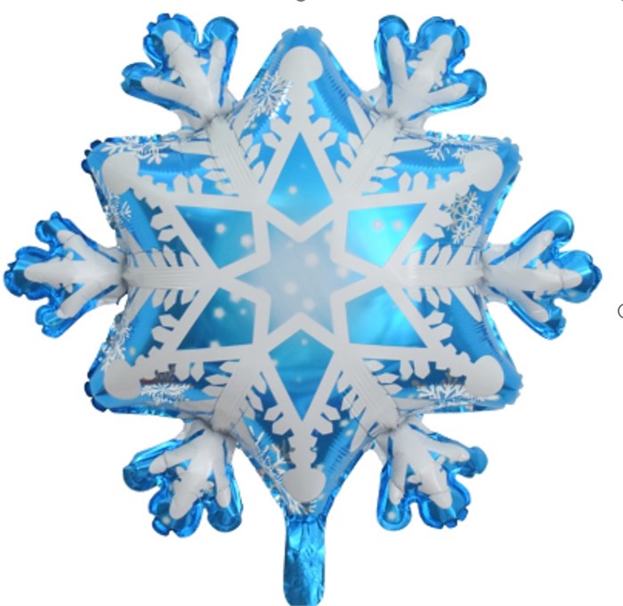 Фольгированный шар "Снежинка" Ч54344 Ч54344