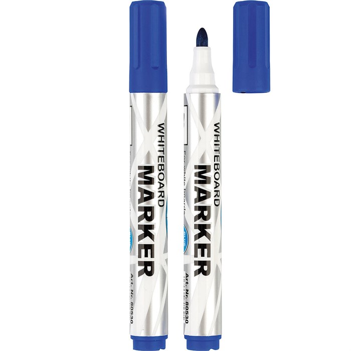 80530 Маркер для белой доски синий ( с кругл.наконечником) 80530