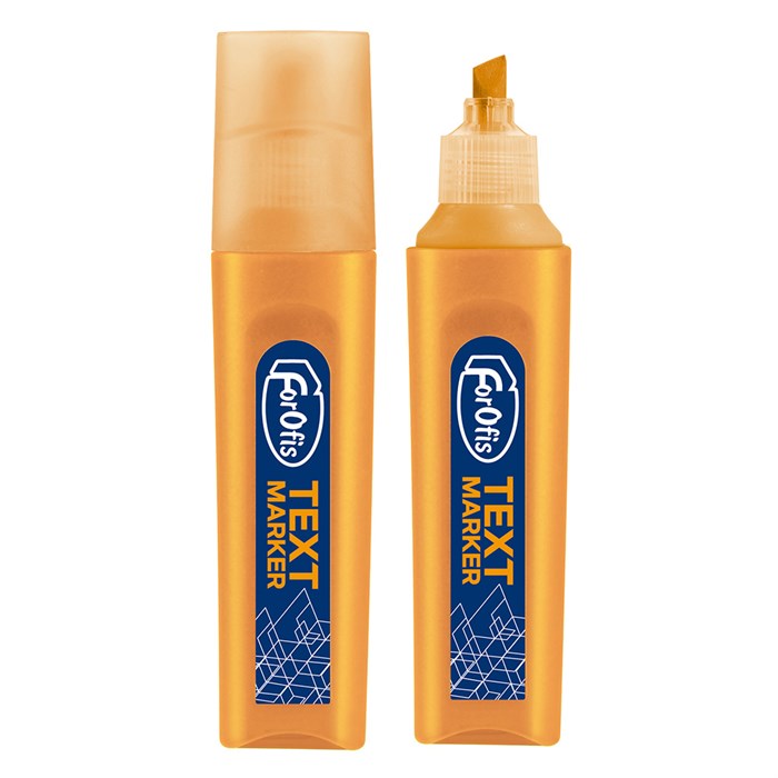 91522 Маркер текстовой оранжевый, скошенный стержень 1-5 мм 91522