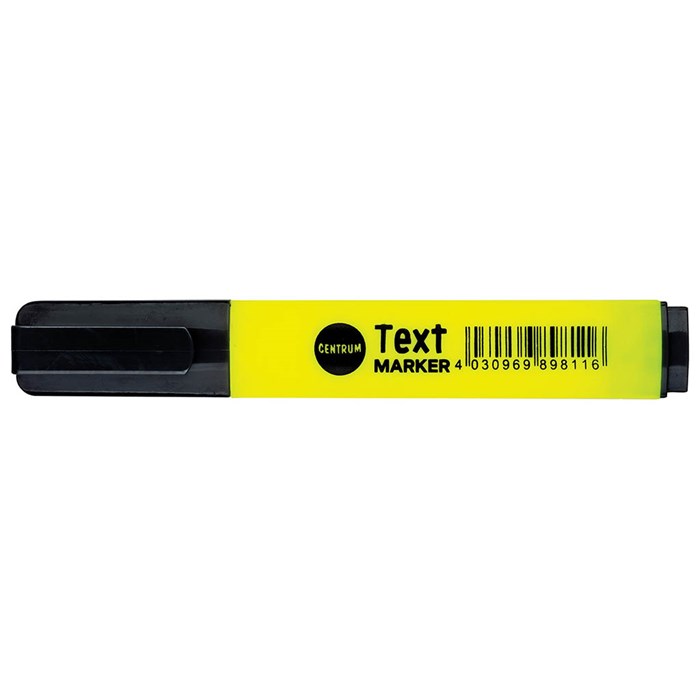 89811 Маркер текстовой желтый, скошенный стерж. 1-5мм 89811