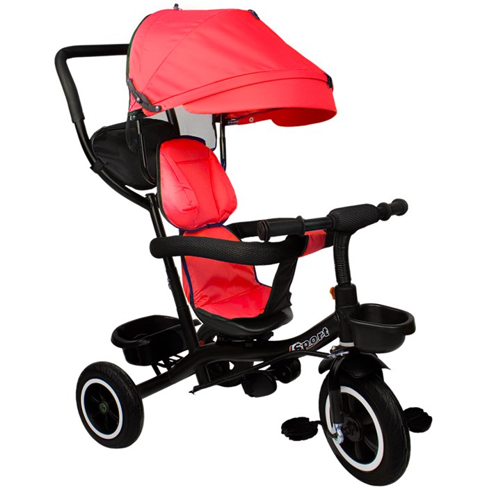 Велосипед трехколесный красный FG240528291L-1 колеса прорезиненные, 0"/8" 357-623