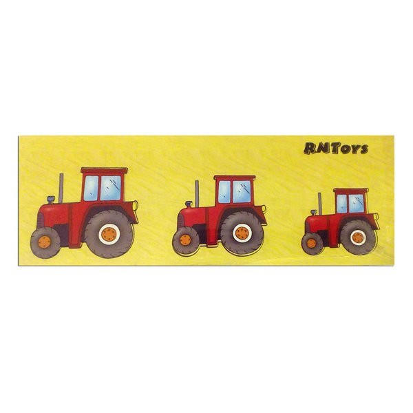 Деревянная игра Больше-меньше Трактор (RNToys) Д-455 378-969