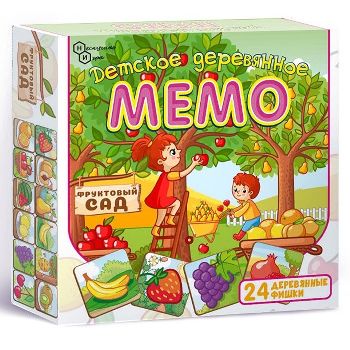 Деревянная Игра Мемо "Фруктовый сад" 24 дет. 8503 380-554