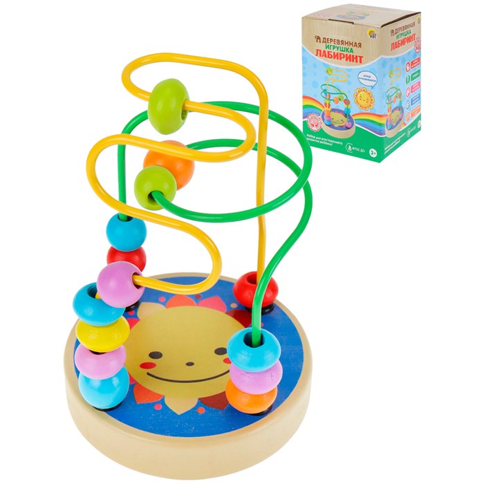 Деревянный Лабиринт Серпантин Солнце ИД-3159 979-209