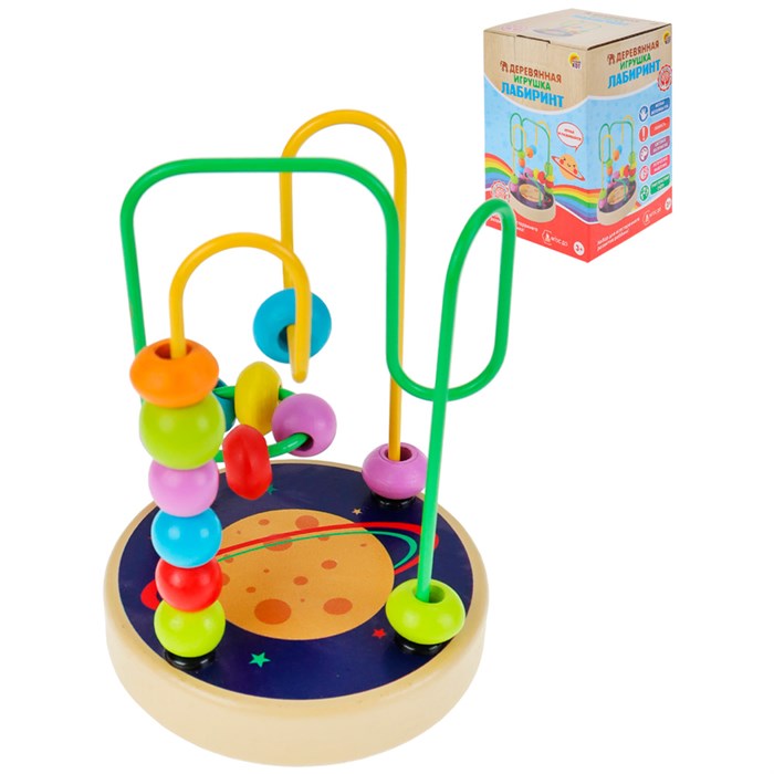 Деревянный Лабиринт Серпантин Планета ИД-3153 979-206