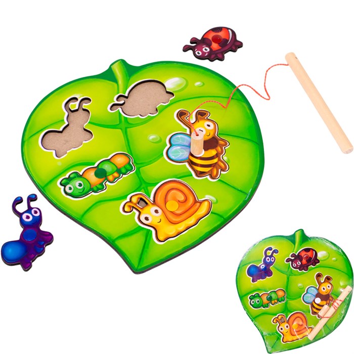 Деревянная Магнитная рыбалка Лист ОА-00000426 /Арбо/ 478-337