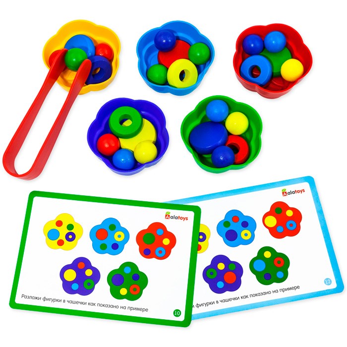 Деревянная Сортер с пинцетом СОР75 /16/ 380-839