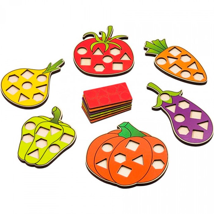 Деревянная Мозаика Овощи МКО01 /16/. 478-303