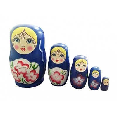 Деревянная матрешка расписная №1 ИД-6046 278-883