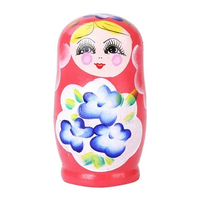 Деревянная матрешка Красный платочек-1 AN02607 379-355