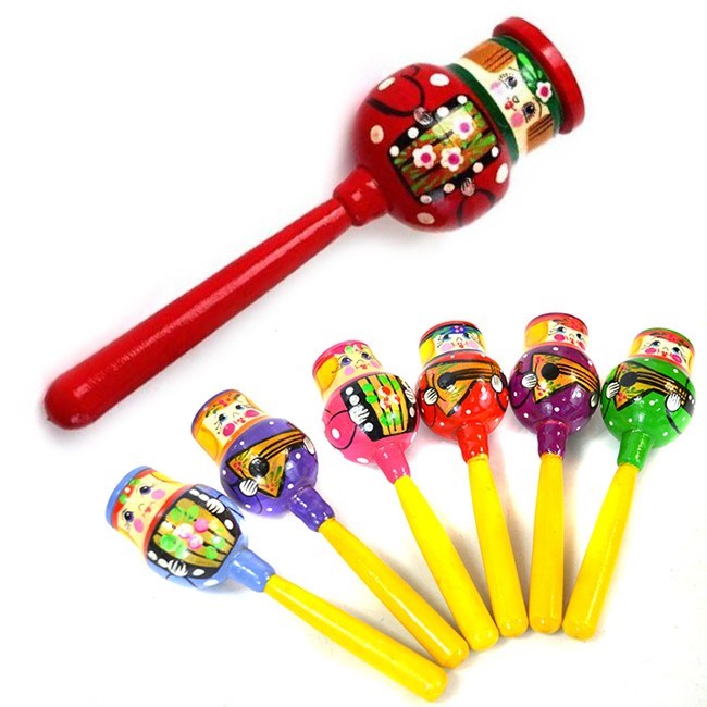 Деревянная погремушка на палке Музыкант Р-45/783 378-348