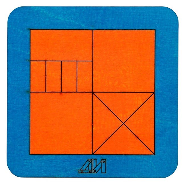 Деревянная головоломка Квадрат Монгольская игра ДИ2508 378-488