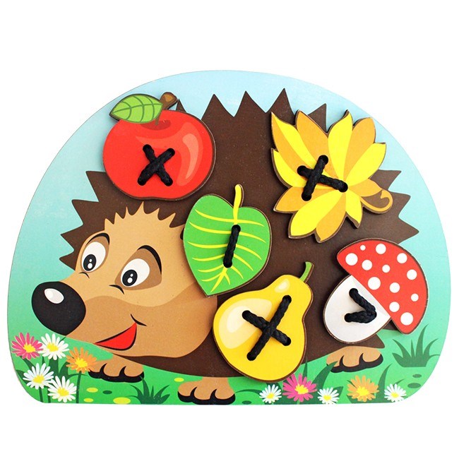 Деревянная шнуровка Ежик IG0071 280-643