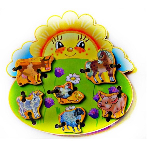 Деревянная шнуровка На лугу 7785 278-777