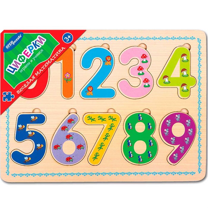 Деревянная Игра Весёлая математика. Циферки 89208 478-876