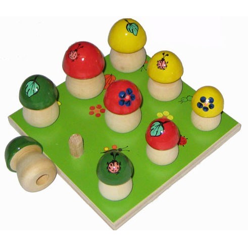 Деревянный счетный материал Грибы на поляне 9шт Р-45/787 278-797