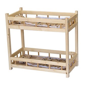 Деревянная кроватка для куклы двухярусная №12./Ясюк/ 407-529