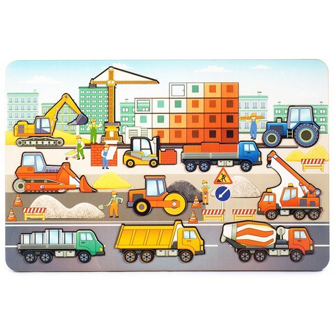 Деревянная рамка вкладыш Стройплощадка 8026 280-566