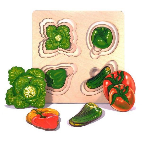 Деревянная рамка вкладыш Овощи 7912 279-824