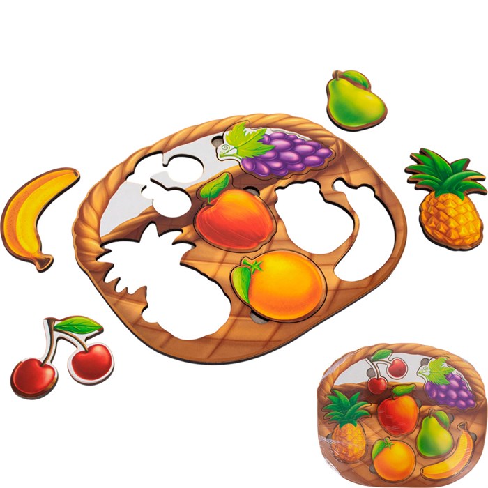 Деревянная Рамка вкладыш Корзинка с фруктами ОА-00000560 /Арбо/. 478-650