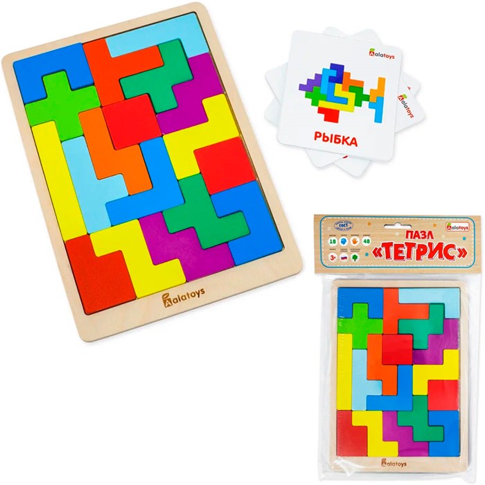 Деревянный Пазл Тетрис ДМРТТР02 478-727