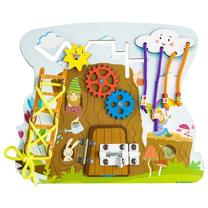 Деревянный Бизиборд Бизи-Пень БЗ-002 380-307