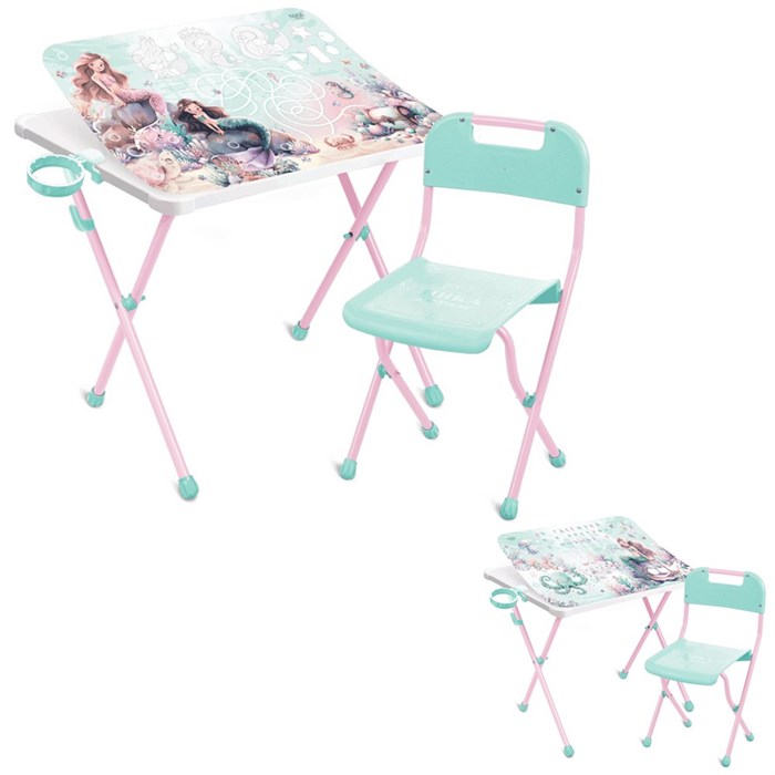 Набор мебели для детей КАМ-Р/Р с русалочкой /Ника/ 198-211